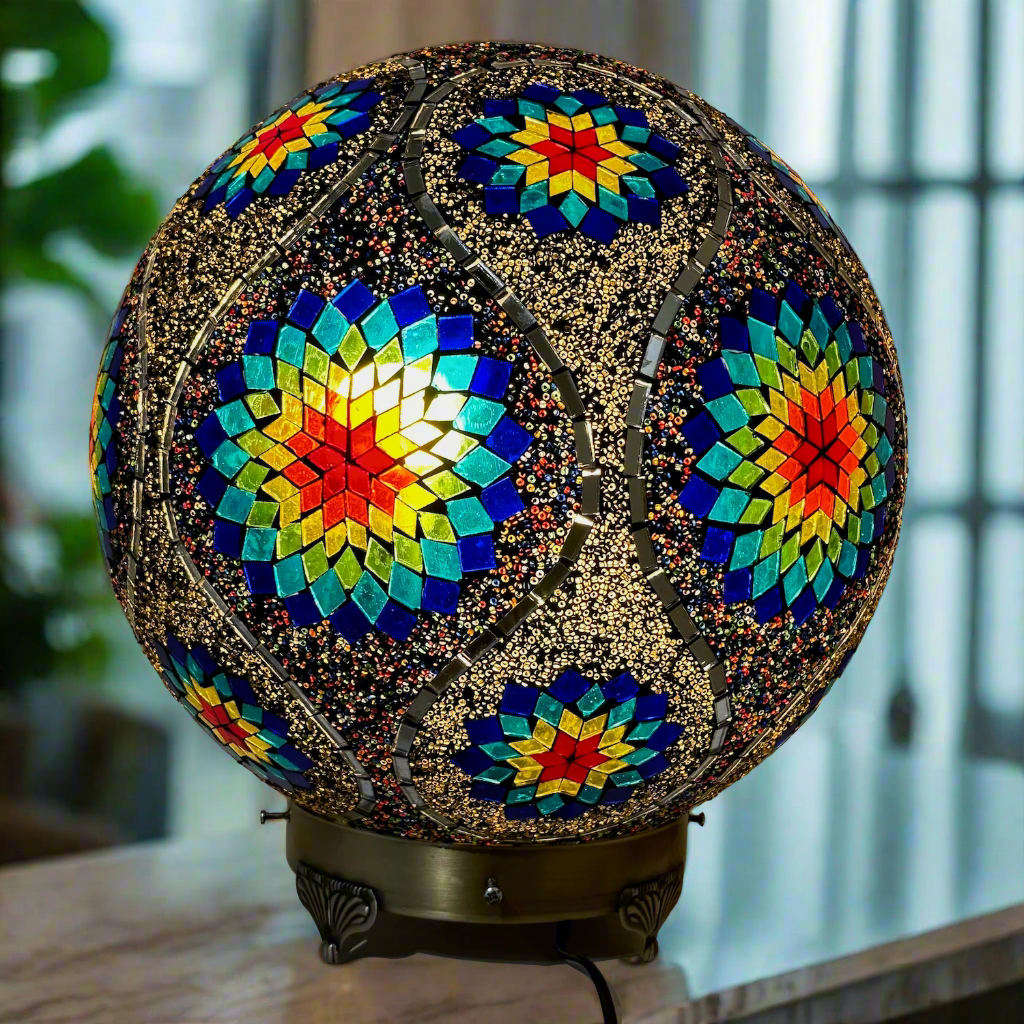 Mosaic Globe Table Lamp - 35 CM