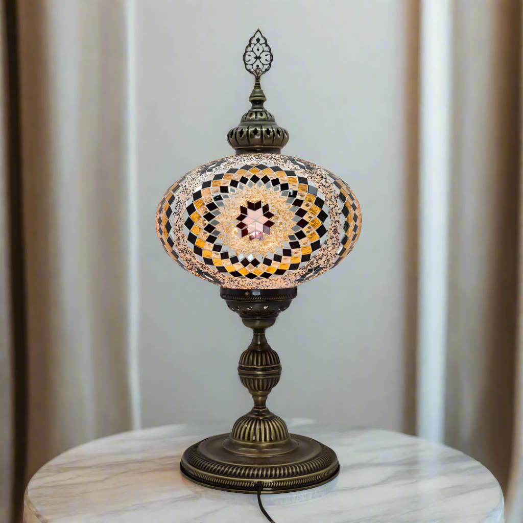 XLarge Table Lamp Turkish Mosaic Glass