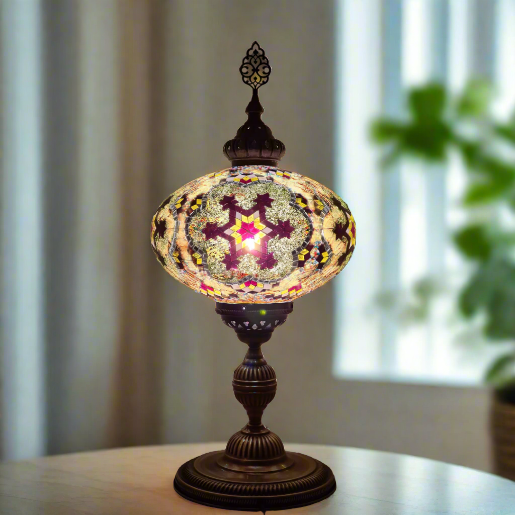 XLarge Table Lamp Turkish Mosaic Glass