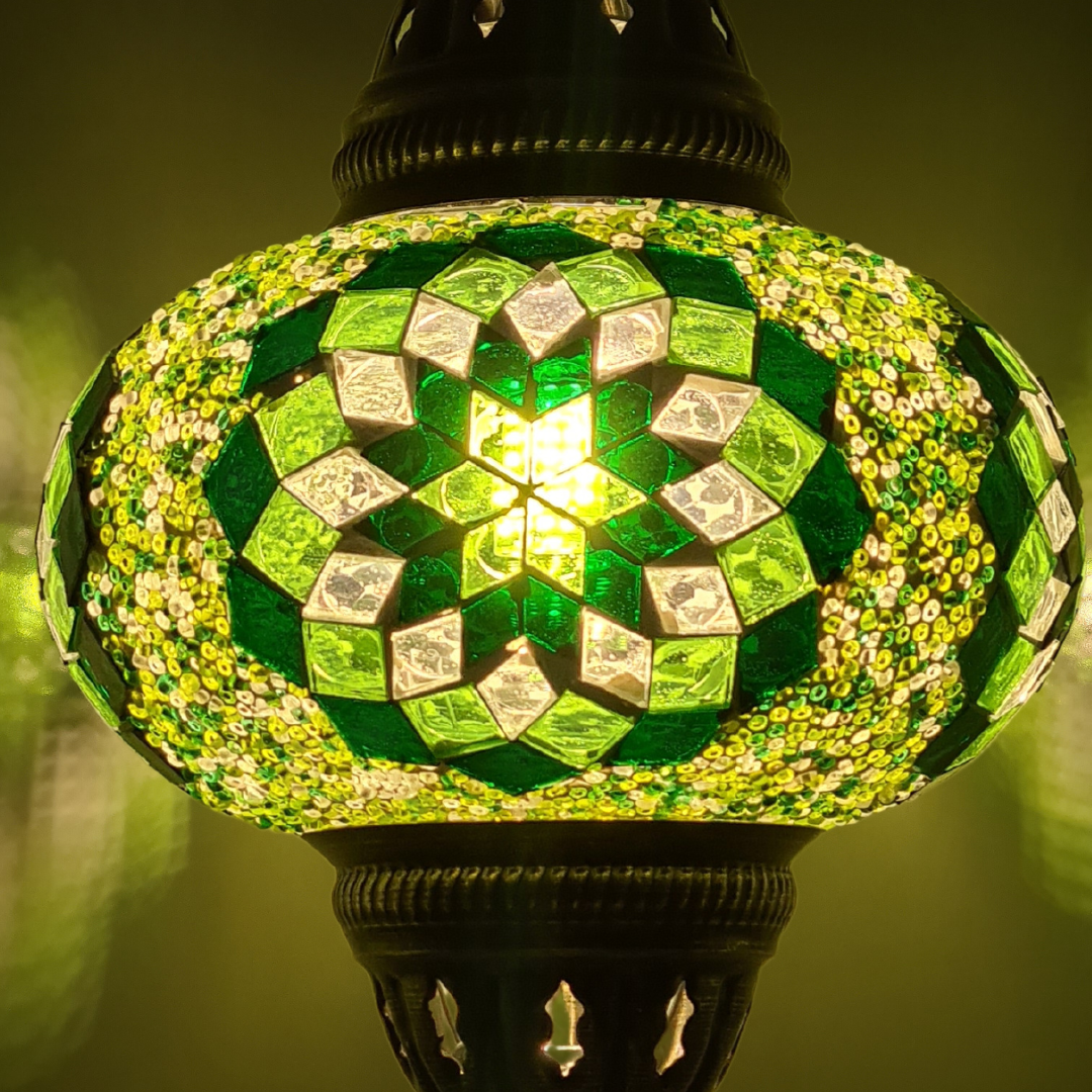 Wall Lamp Scone Base Mosaic Turkish Lamp - Medium Glass