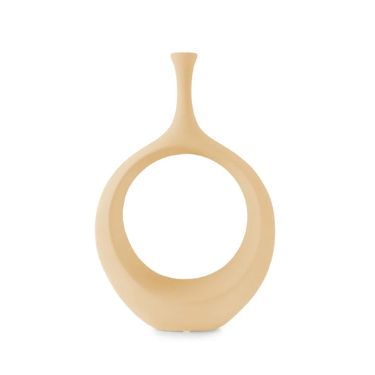 Hitit Big Hollowed Vase - Textured Ceramic - LUMINA ELIGMA HOME