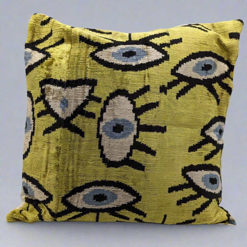IKAT_Silk_Back_Cushion_Cover_50x50CM_mustardnazar_silk_back front
