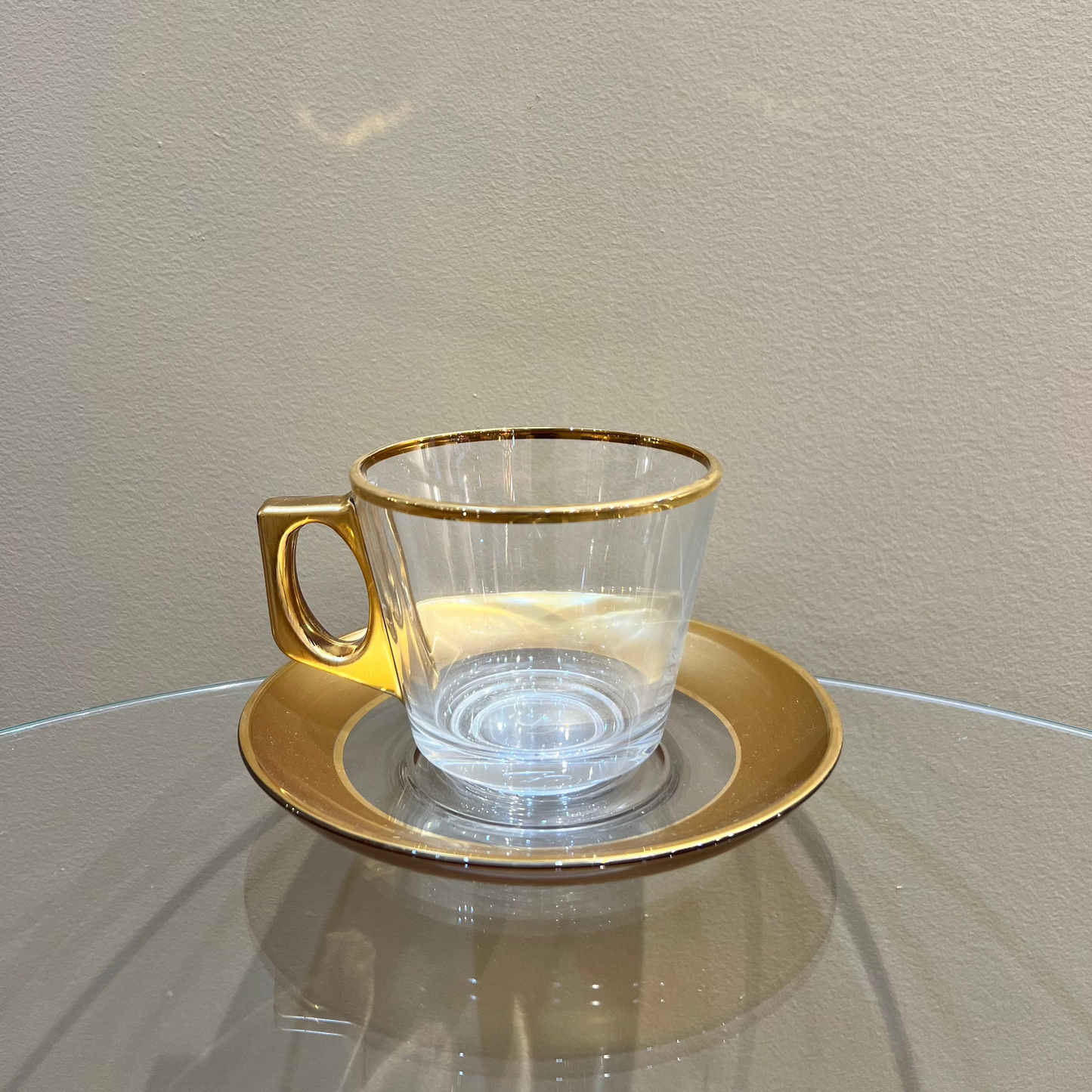 Golden Edges - Tea Cup with Saucer