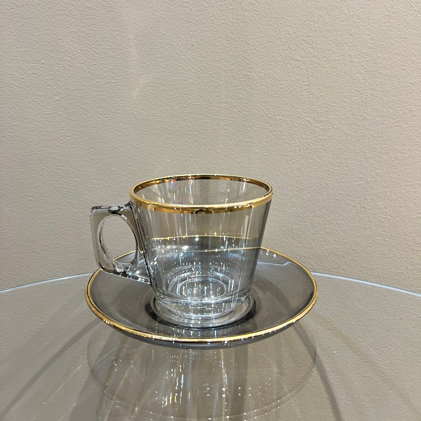 Golden Edges - Tea Cup with Saucer