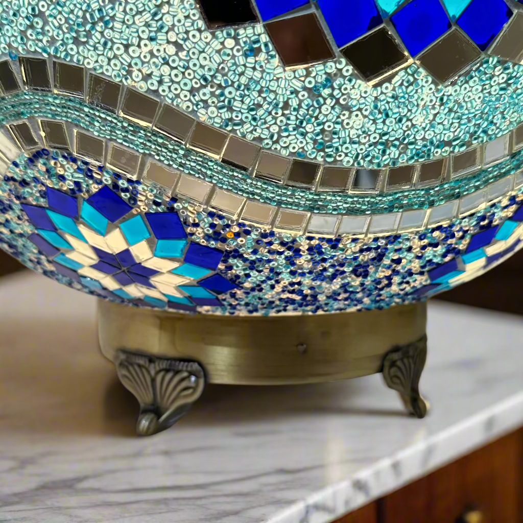 Mosaic Egg Shaped Table Lamp - 40 CM