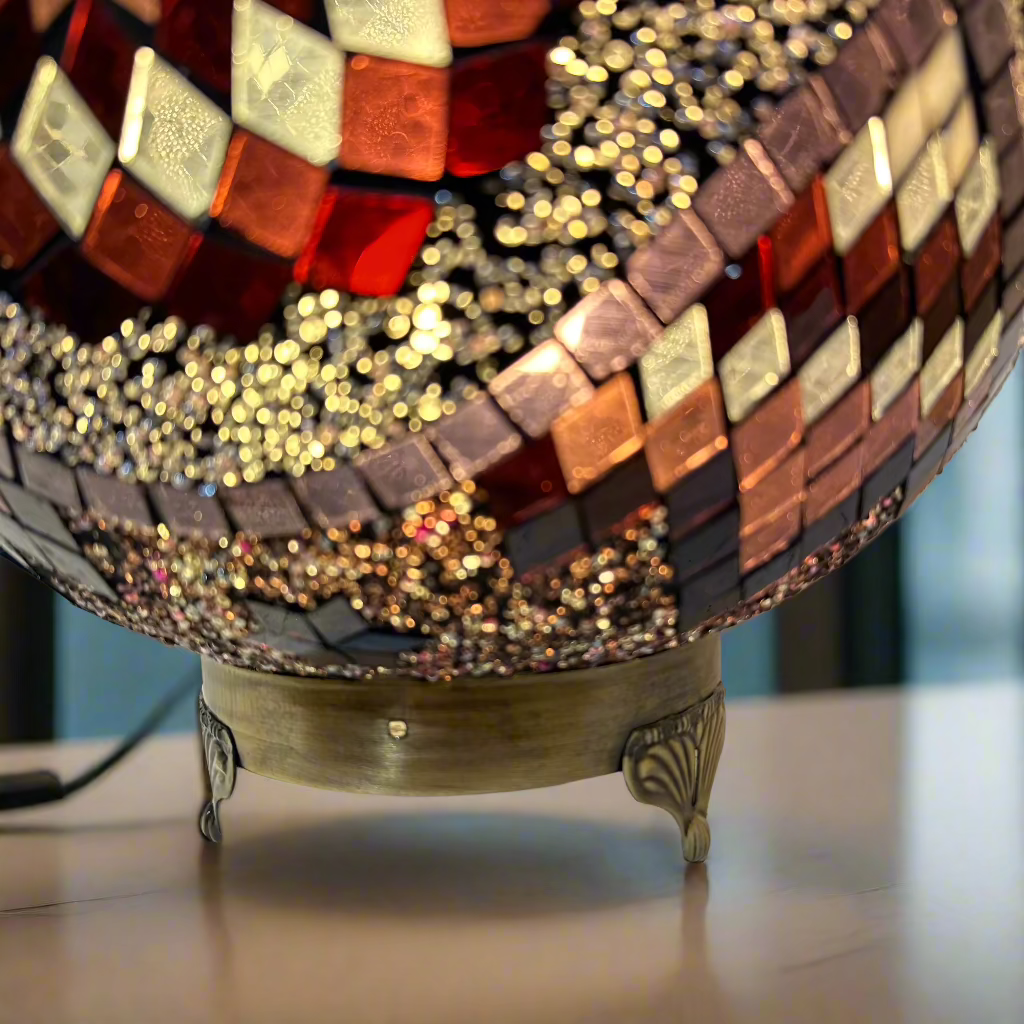 Mosaic Egg Shaped Table Lamp - 30 CM