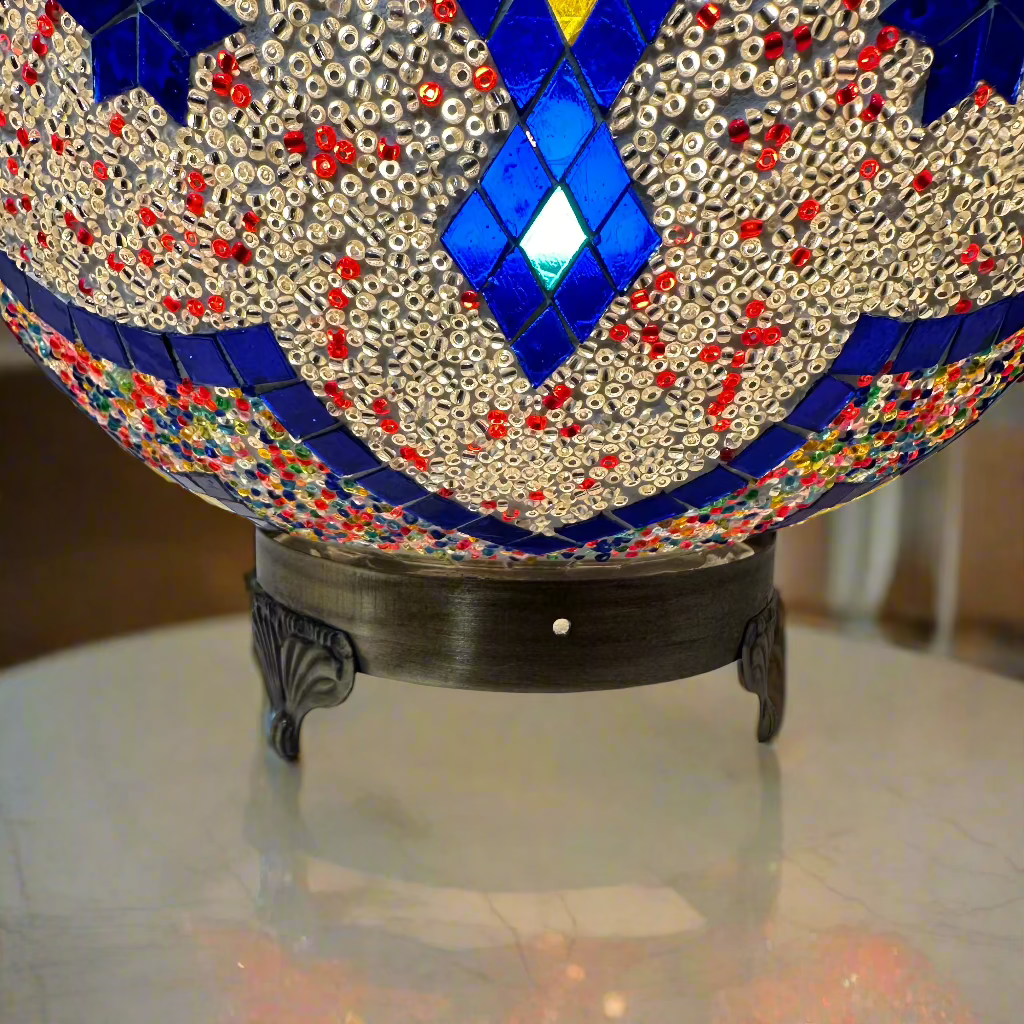 Mosaic Egg Shaped Table Lamp - 30 CM