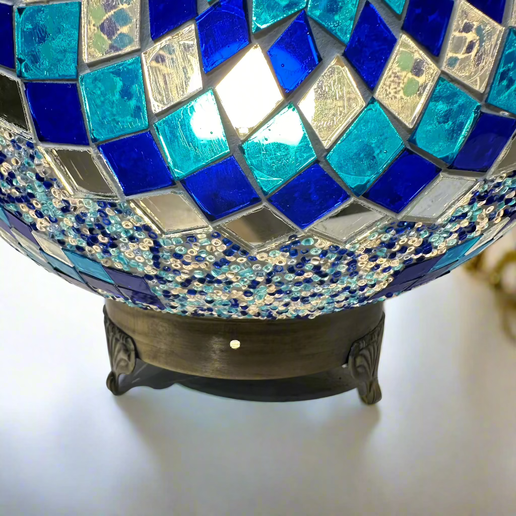 Mosaic Egg Shaped Table Lamp - 30 CM