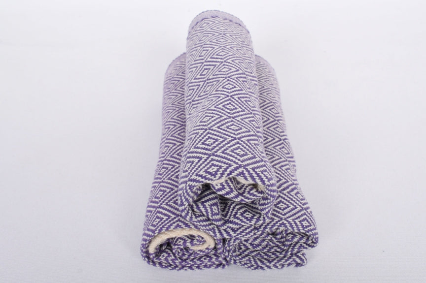 Amethyst Bath & Hand Towel Organic Turkish Cotton - 70" X 40" - 36" X 20"n