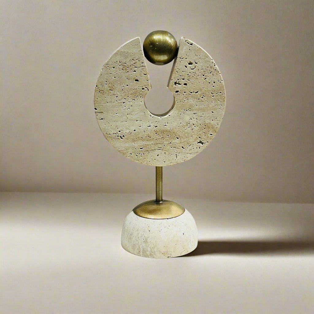 Key Ring - Travertine - LUMINA ELIGMA HOME