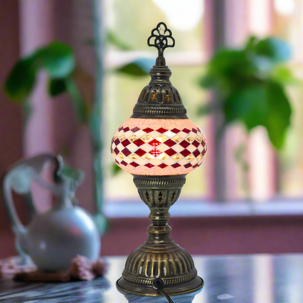 Table Lamp Mosaic - Small Glass