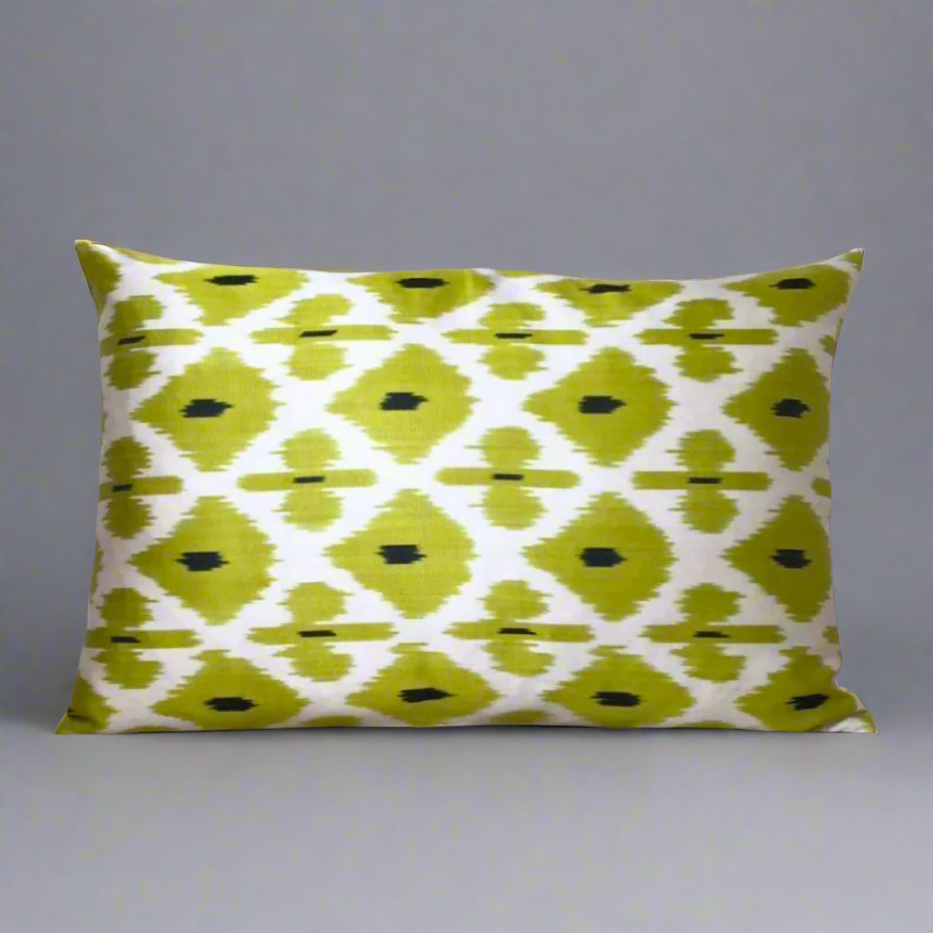 IKAT Silk Back Pillow Cover 60x40 CM - Nazar One