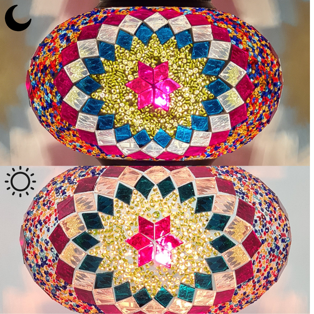 Medium Mosaic Glass Options Design 19