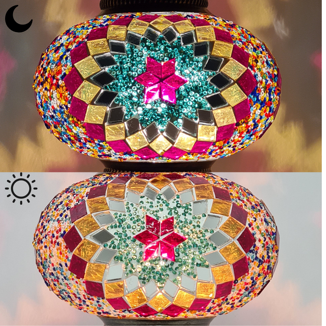 Medium Mosaic Glass Options Design 24