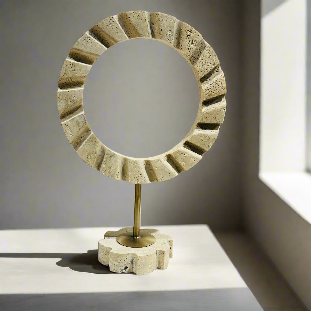 Olympus Ring - Travertine - LUMINA ELIGMA HOME