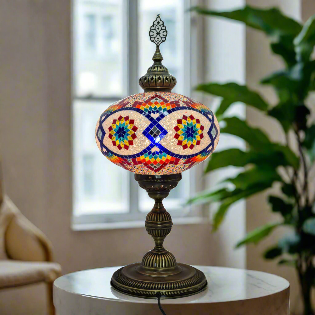 XLarge Table Lamp Turkish Mosaic Glass