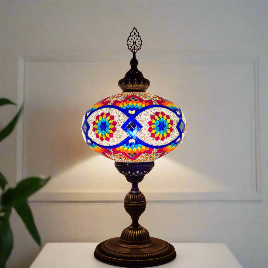 XLarge Table Lamp Turkish Mosaic Glass