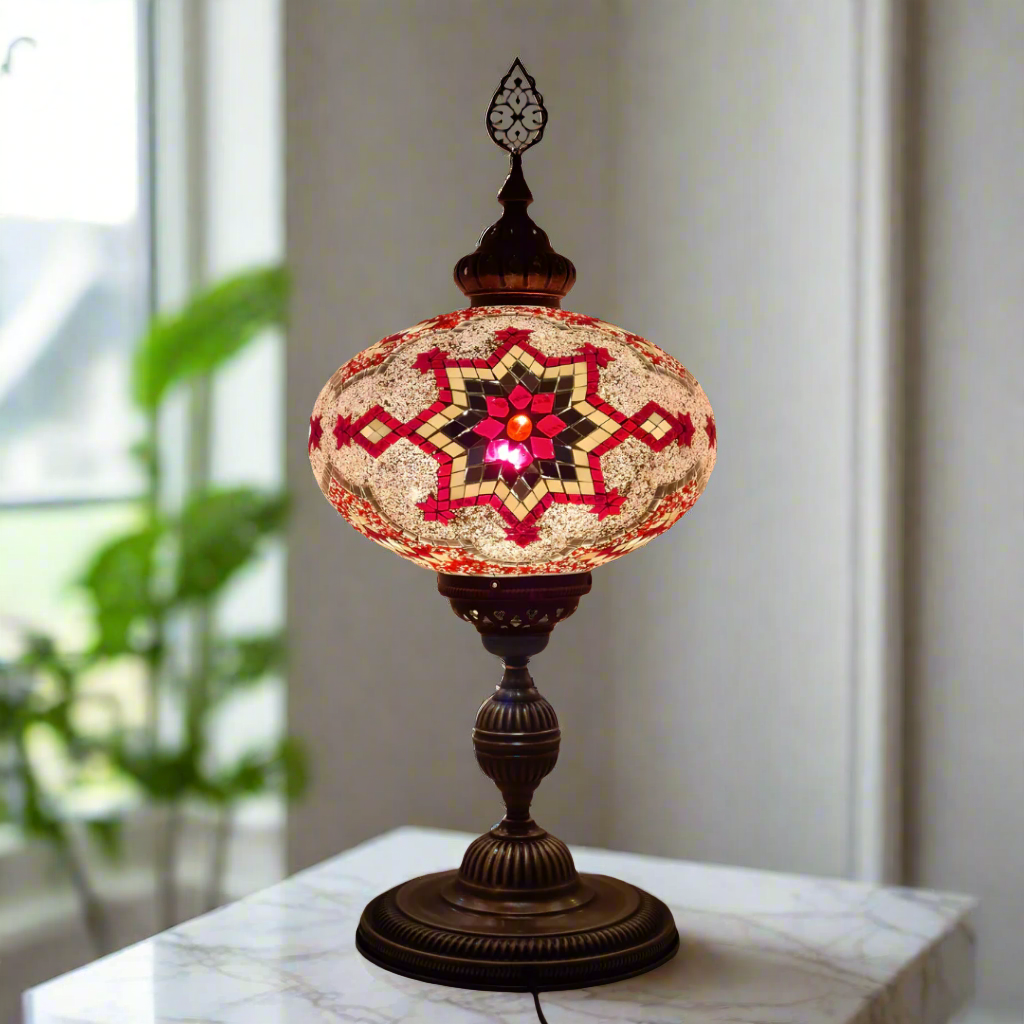 XLarge Table Lamp Turkish Mosaic Glass