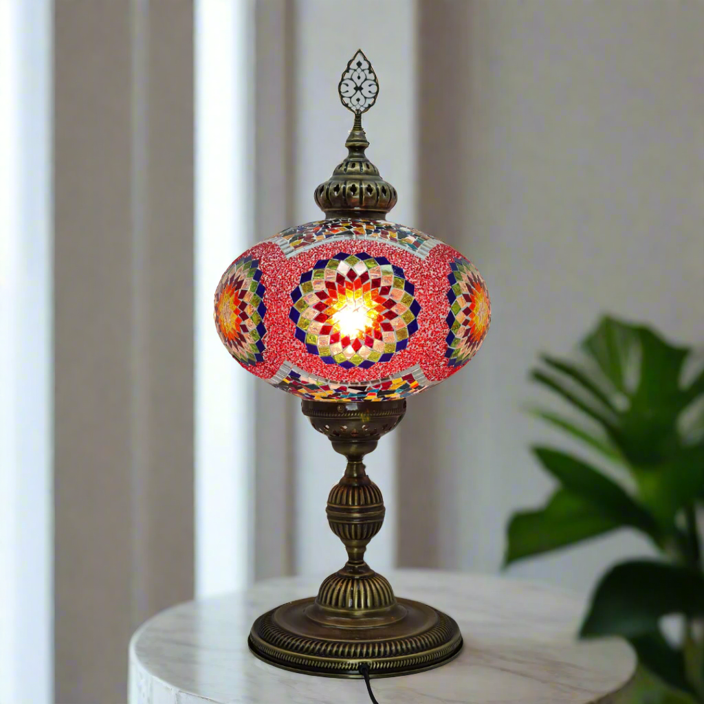 XLarge Table Lamp Turkish Mosaic Glass