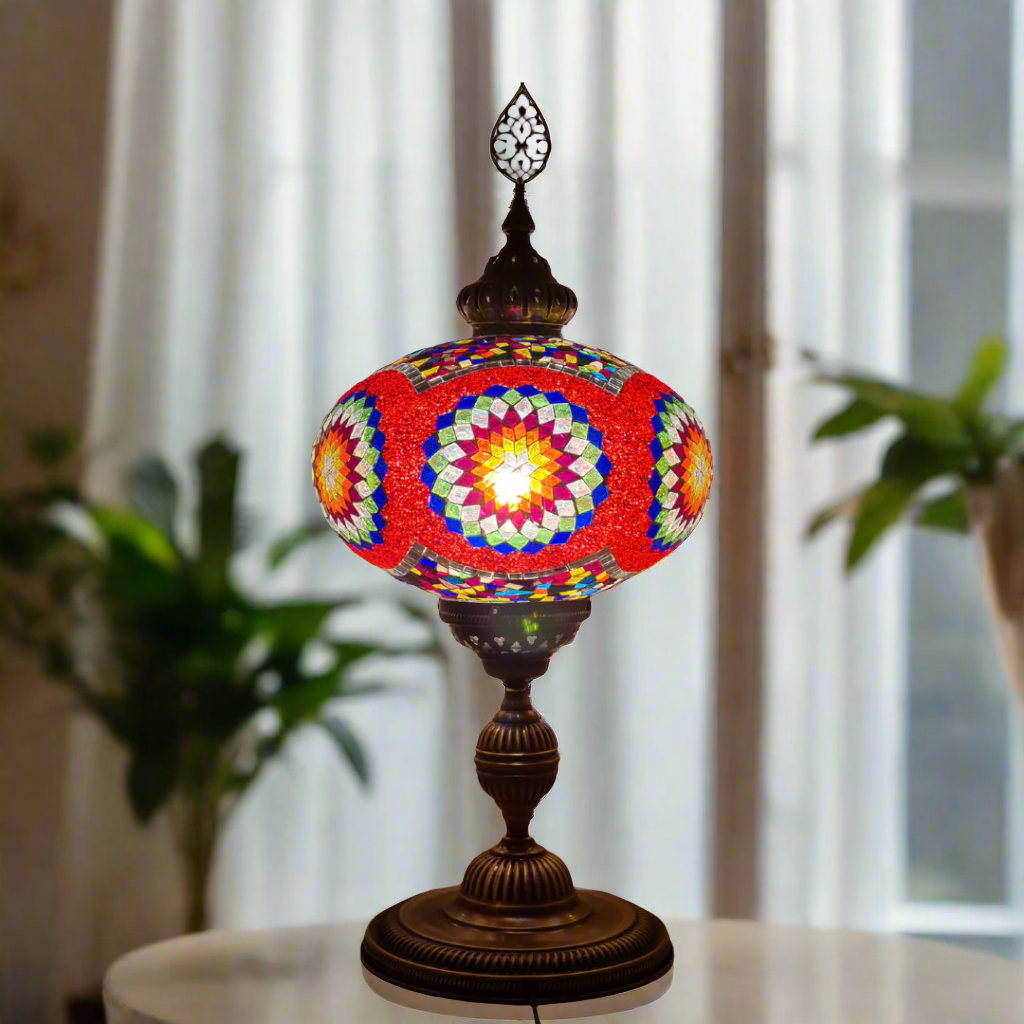 XLarge Table Lamp Turkish Mosaic Glass