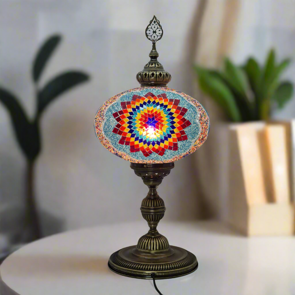 XLarge Table Lamp Turkish Mosaic Glass