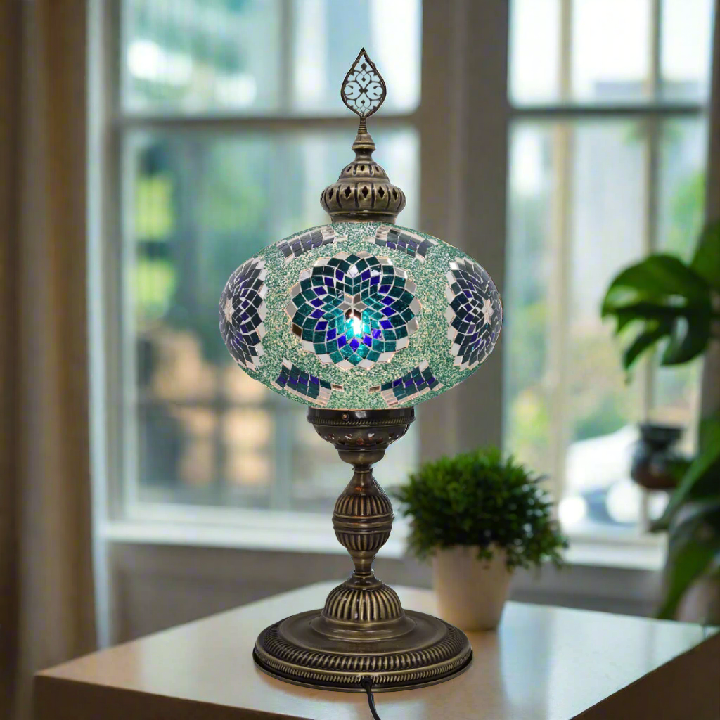 XLarge Table Lamp Turkish Mosaic Glass