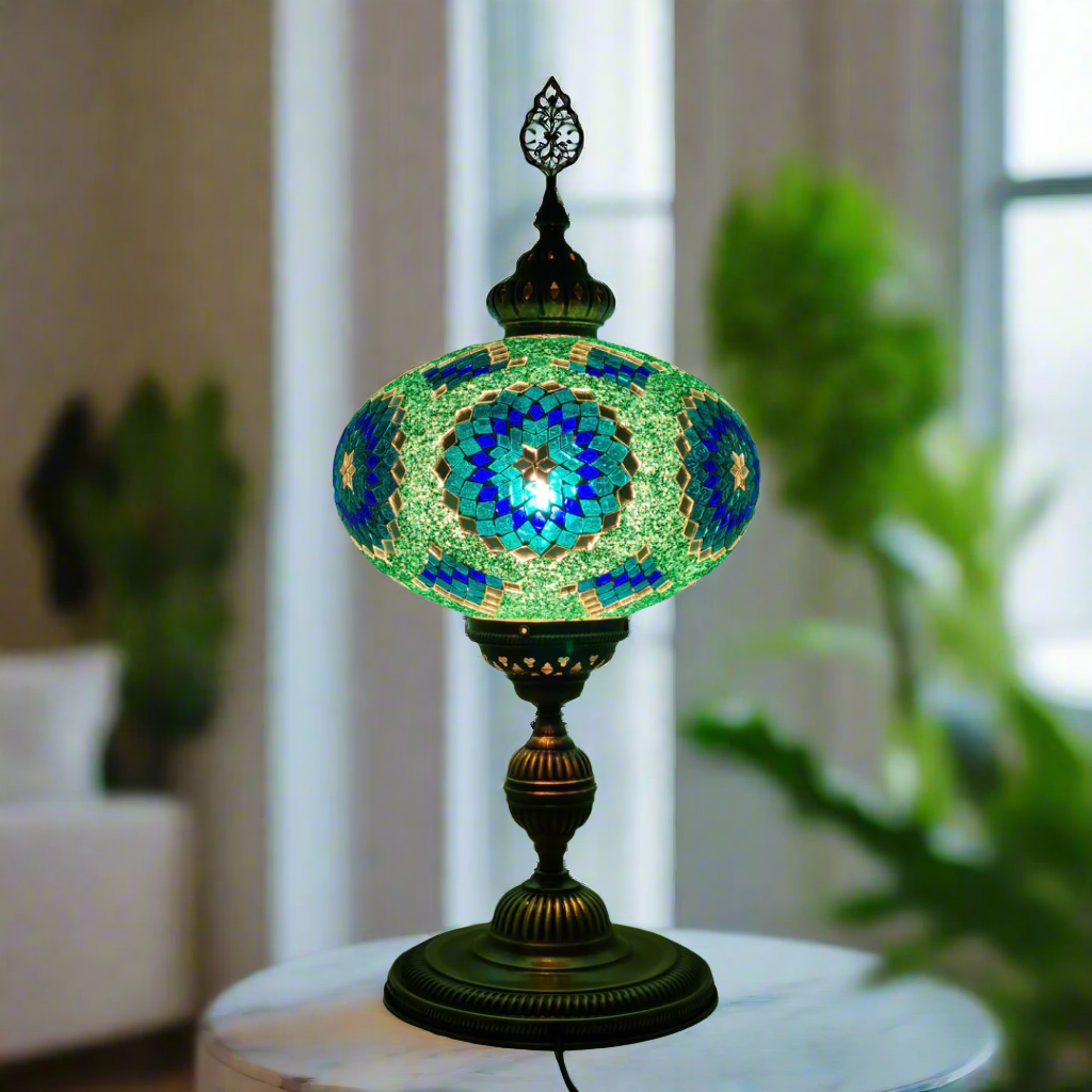 XLarge Table Lamp Turkish Mosaic Glass