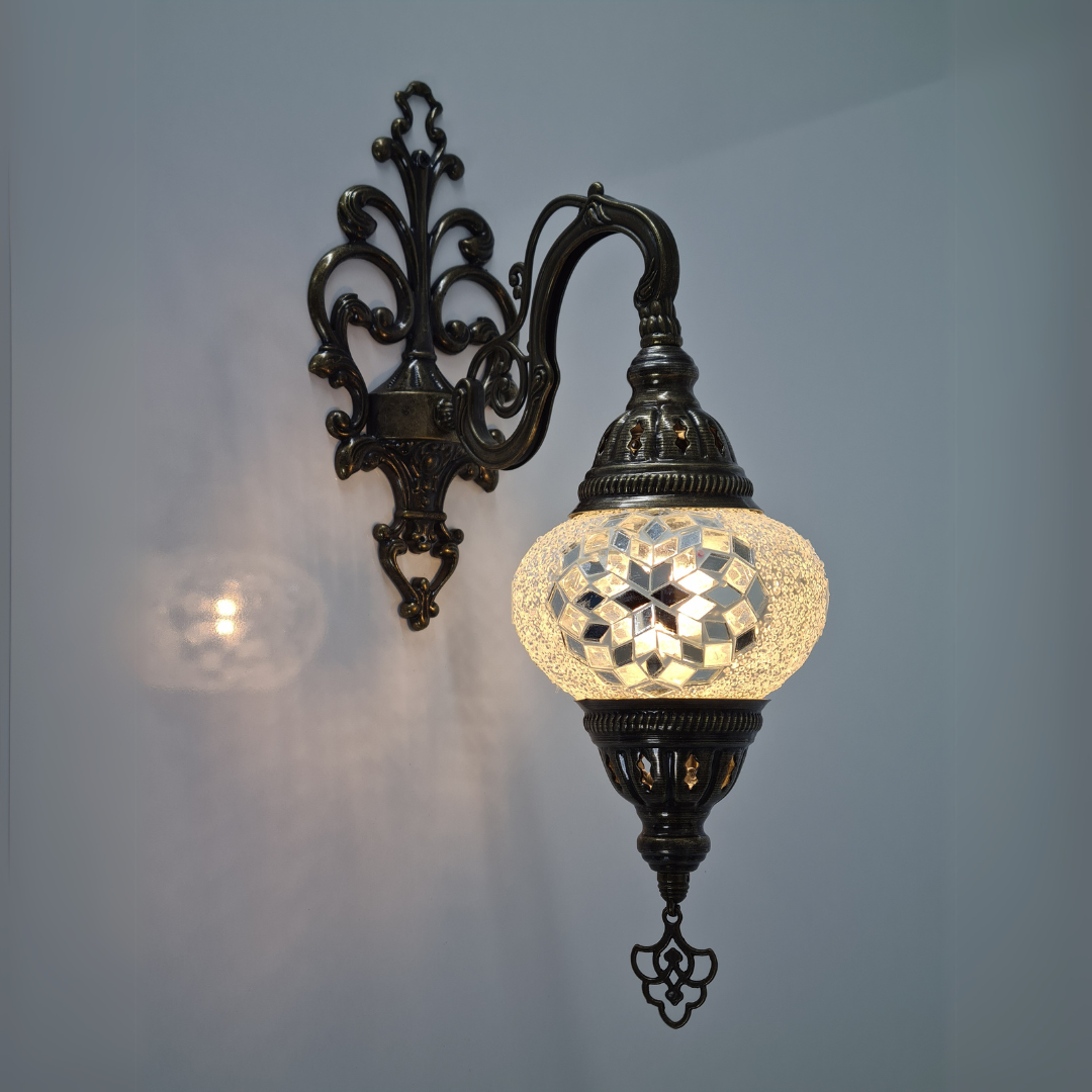 Wall Scones Hanging Mosaic Turkish Lamp - Small