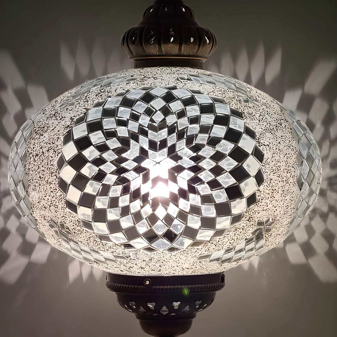 XLarge Ceiling Lamp Turkish Mosaic Glass