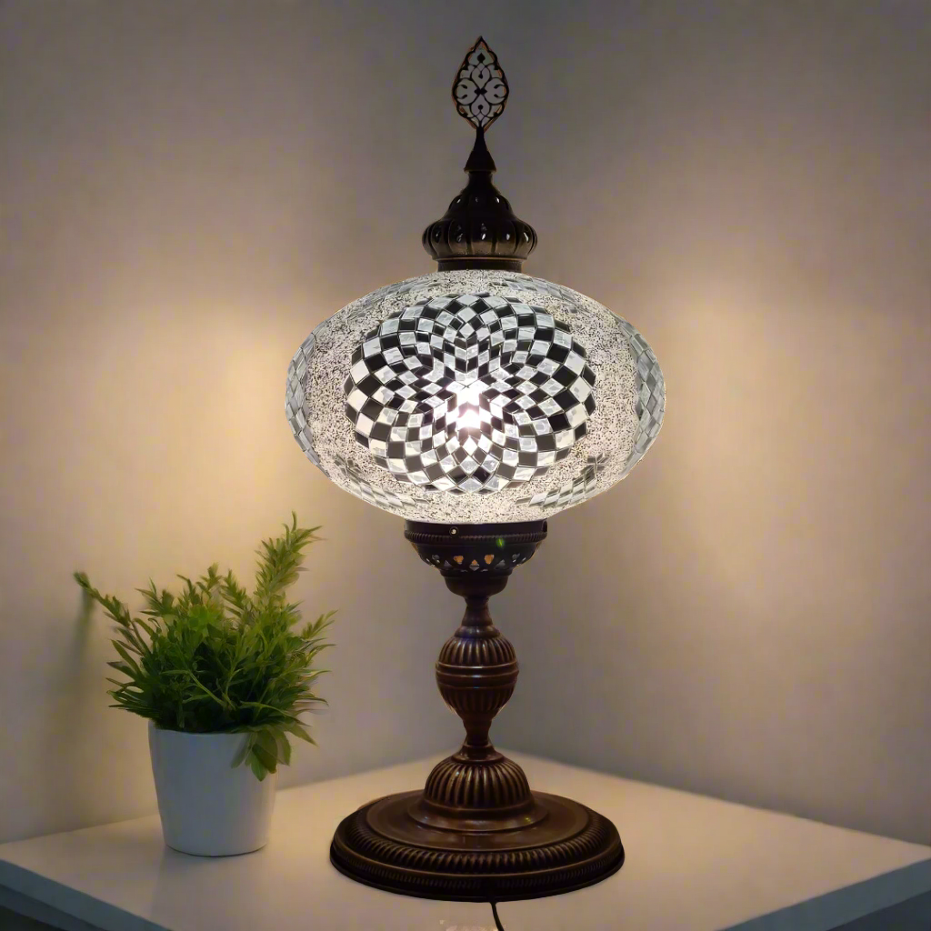 XLarge Table Lamp Turkish Mosaic Glass