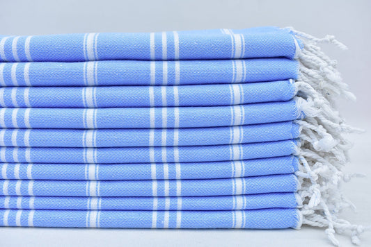 Kitchen Towel Organic Turkish Cotton Towel Blue - 100 CM X 60 CM