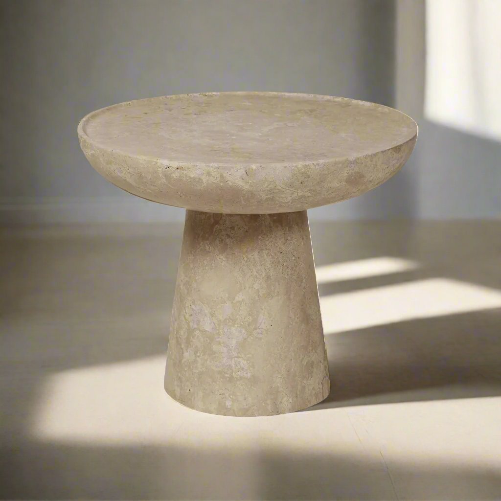 Portobello - Side Table Travertine - LUMINA ELIGMA HOME