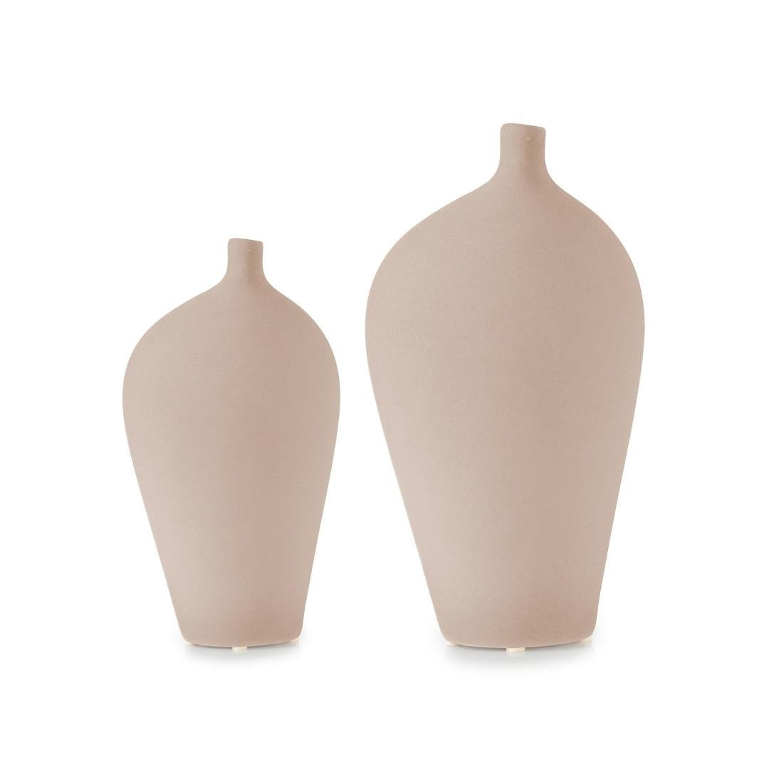 Athena 2 Vases Set - Textured Ceramic